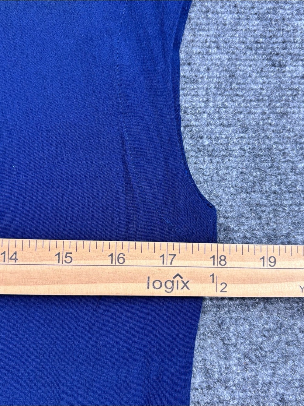 J Crew Blue Minimalist Preppy Easy Tunic Dress Cap Sleeves Women’s XS - Picture 12 of 13